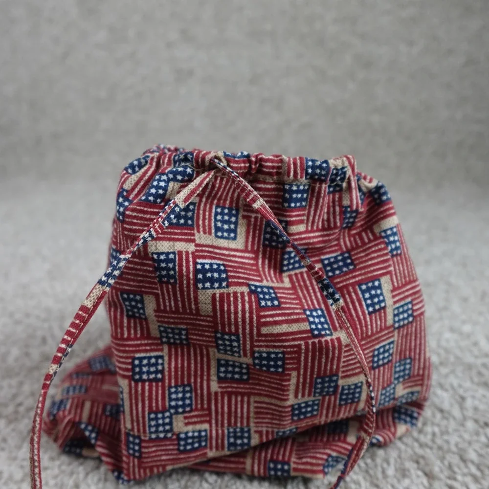 Longaberger 2002 Bee Basket Liner Old Glory American Flag Patriotic 20324140